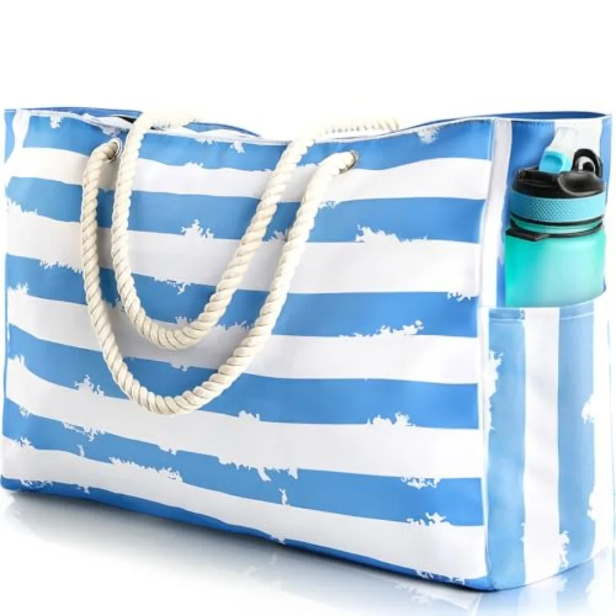 

SRISE Large Beach Bag for Women and Men, Beach Bags Waterproof Sandproof, Travel Tote Bag, Swim Pool Bag for Family Outdoor