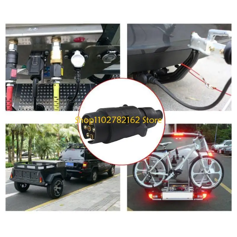 

547B 7Pin Plastic Socket Plug Electrics Connector Adapter for Car RV Truck Trailer