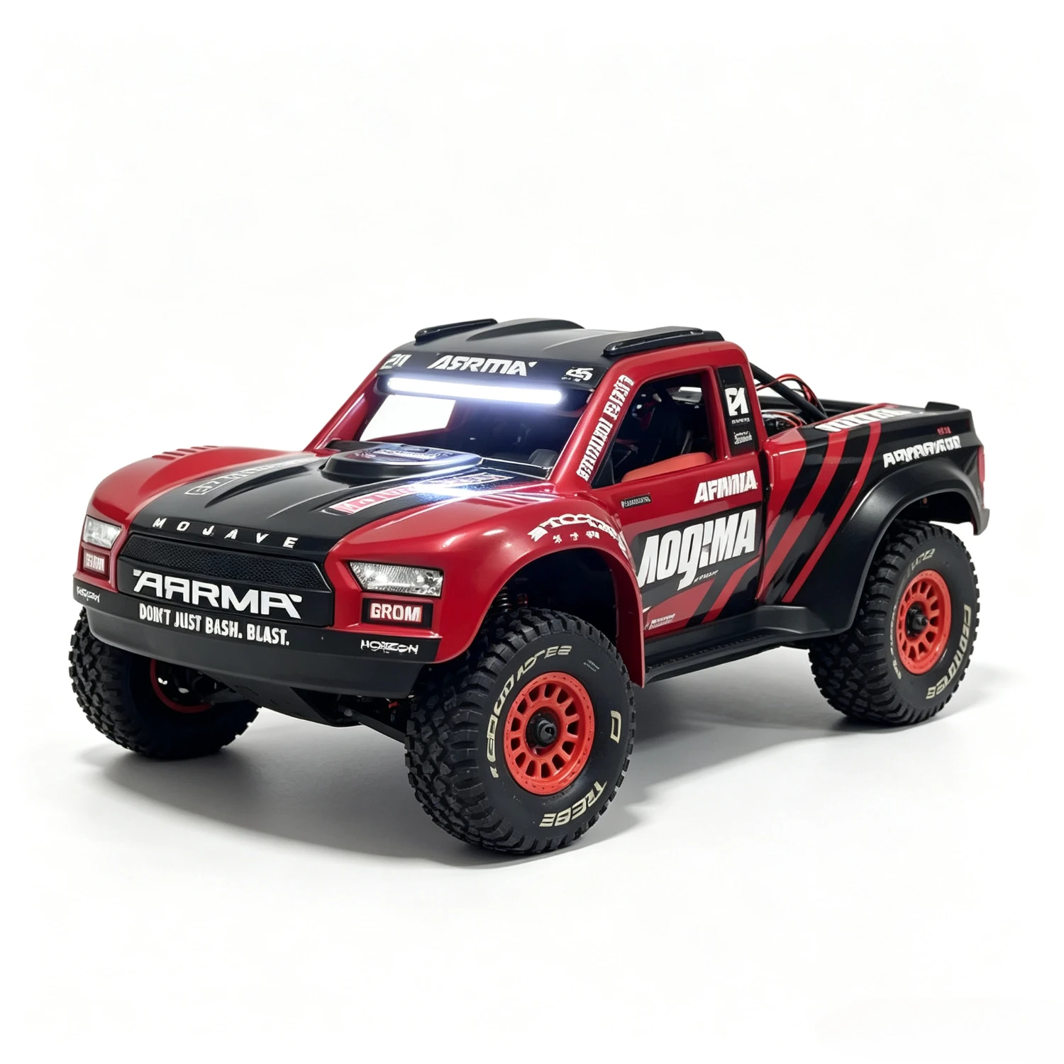 6V Front & Rear LED Headlight Taillight Set for Arrma 1/14 Mojave Grom Desert Truck RC Car Upgrade Parts