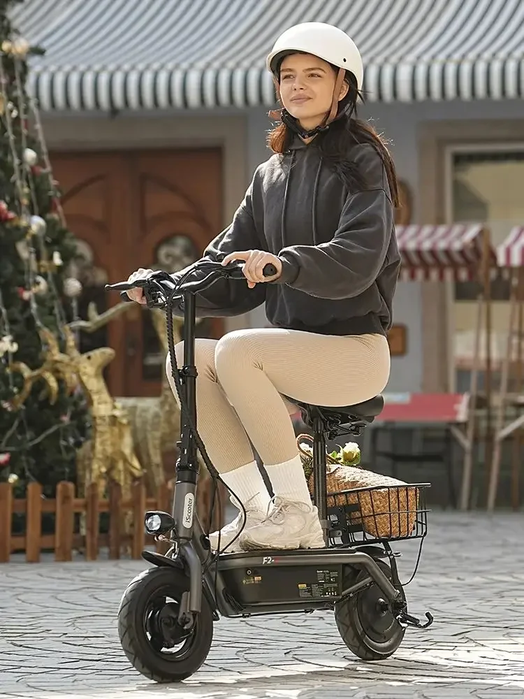 iScooter F2 Opvouwbare en draagbare elektrische scooter 500W 10 inch luchtbanden 36V 7.8AH batterij Premium versie elektrische scooter - afbeelding 2