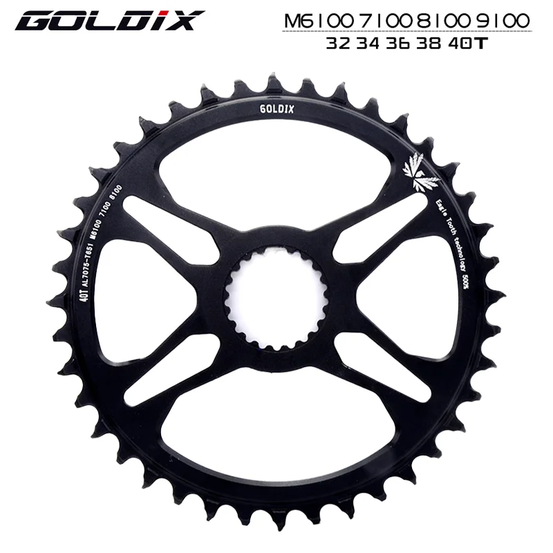 

Узкая широкая Звездочка GOLDIX 12S для Shimano FC-M6100/7100/8100/9100, прямая монтируемая Звездочка 32T/34T/36T/38T/40T, одинарная звездочка