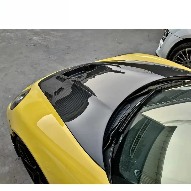 غطاء محرك السيارة 718 مناسب لـ POR 718 2017-2019 سنة من ألياف الكربون الجافة GT4 غطاء محرك السيارة كلا الجانبين من ألياف الكربون لـ 718 Cyman #4