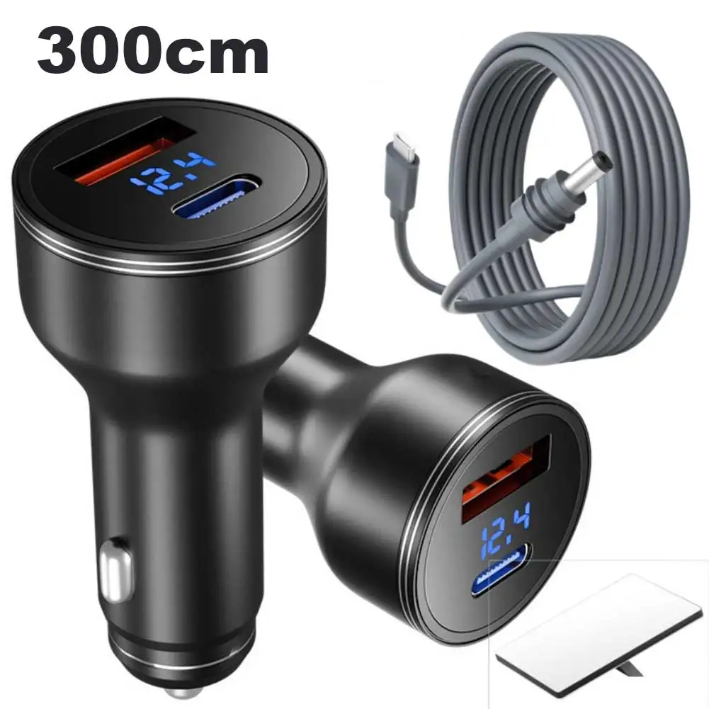 170W Total Output 140W Type-C Adapter In-vehicle Power Road Trip Charging 32mm 78mm Multi-stage Voltage Output