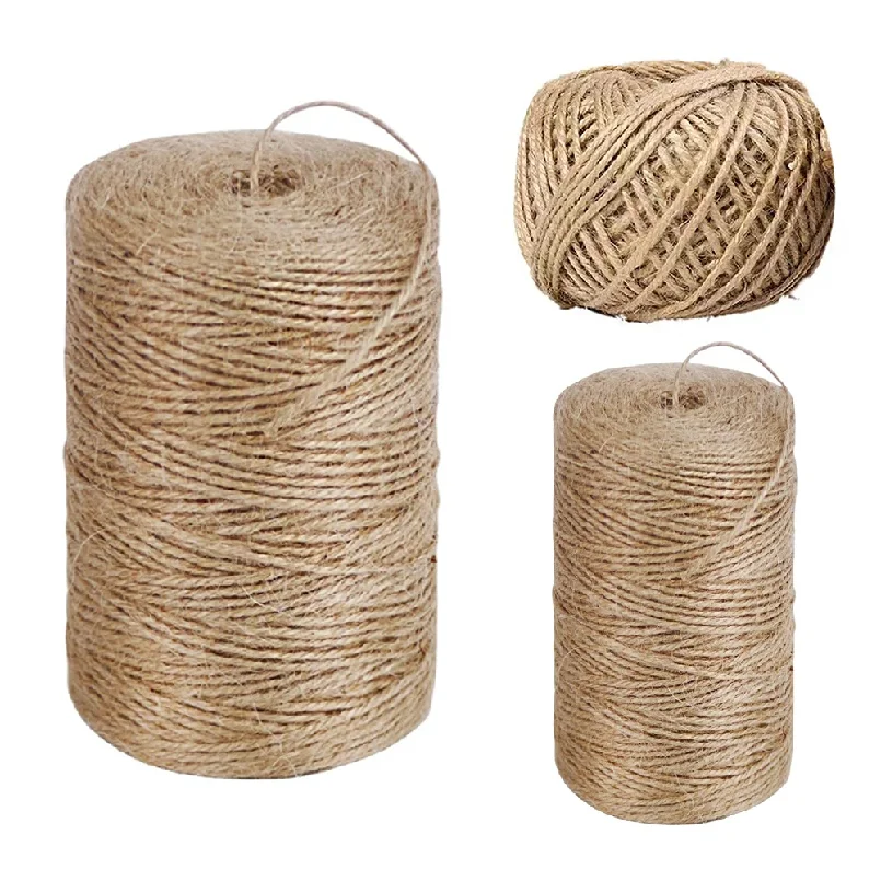 

1Roll 1.5mm x 98.4/326/656ft Garden Twine Strong Natural Jute 98.4 Feet Long Brown Twine for Gardening Tomato Climbing Plant Tie