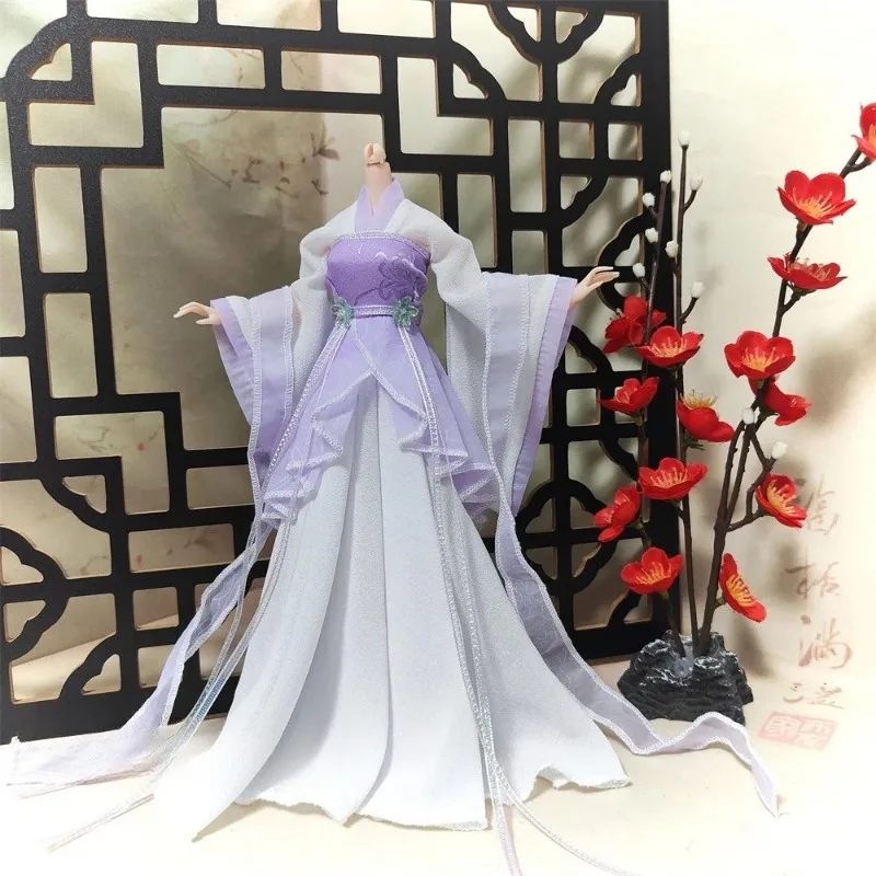 1/6 Maßstab Chinesisches Hanfu-Kleid im antiken Stil mit weiten Ärmeln und trägerlosem Design für 12'' TBL BJD Actionfigur-Körpermodell – Detail 5