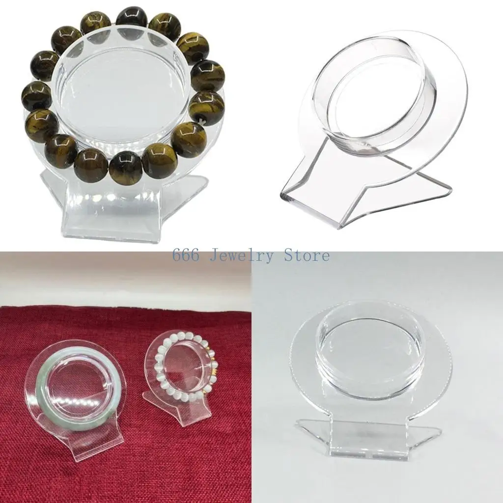 

F2TD Transparent Acrylic Watch Display Stand Bracelet Display Rack Wrist Watch Display Holder for Home Retail Shop Shoping