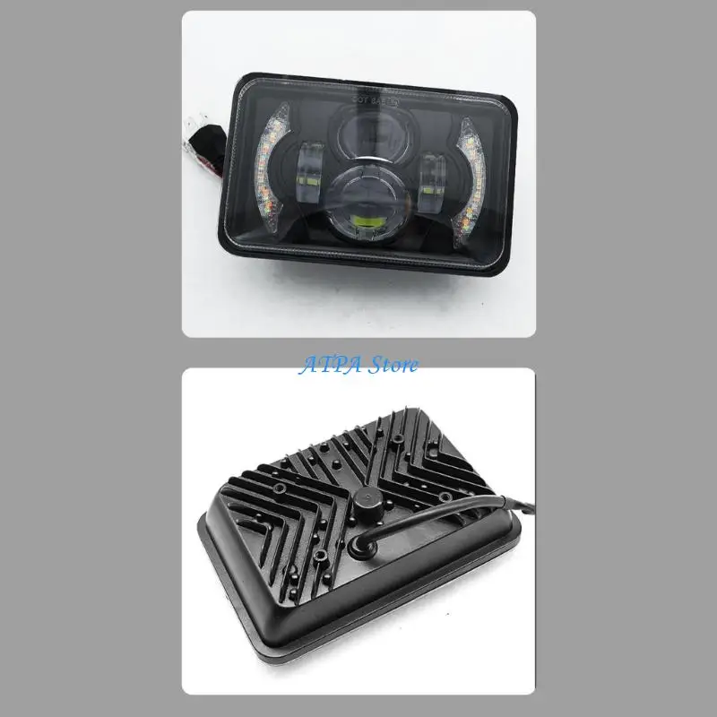U13C Bright 5 Inch 4X6 LED High Low Projector Headlight For Bike Vehicle Light