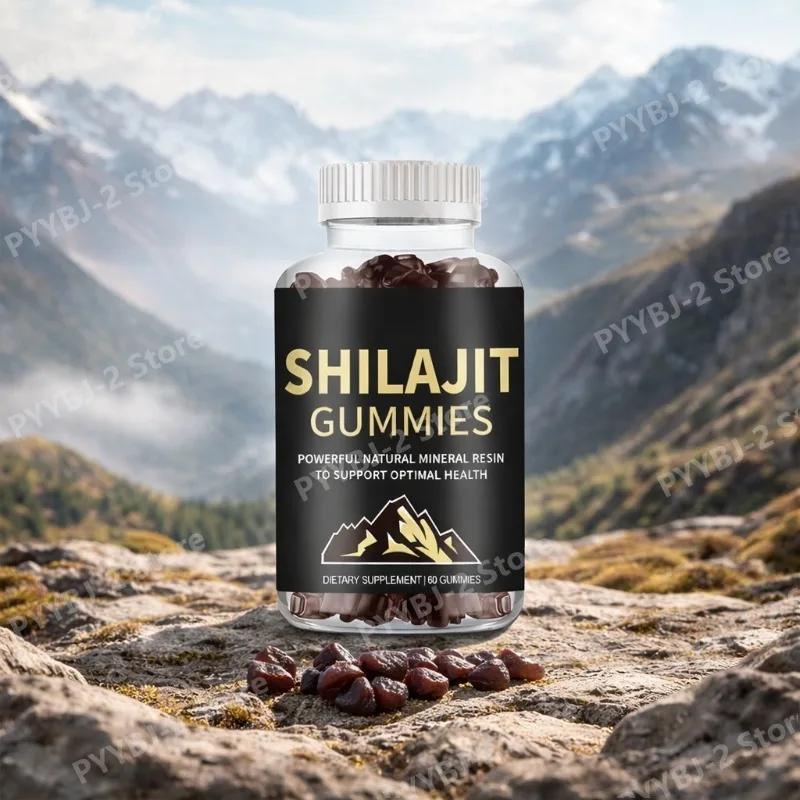 

Гималайские жевательные конфеты с шиладжитом, витаминами D и B для повышения энергии, экстремально эффективная ежедневная пищевая добавка, 60 штук в упаковке