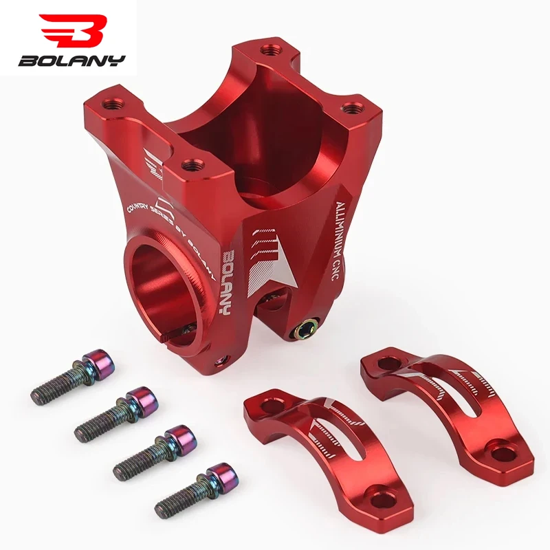 

BOLANY MTB Downhill 35mm Bike for Mountain Bicycle Short Stem Hight Power Ultralight Aluminum Alloy Processing Handlebar Stem