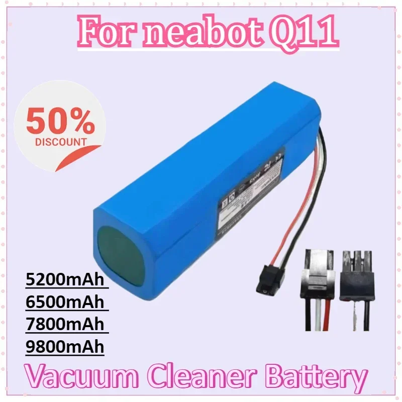 

14.4V 9800mAh Rechargeable Li-ion Battery for Neabot Q11 Robotic Vacuum Cleaner Replacement Accessories High Qualty Battery