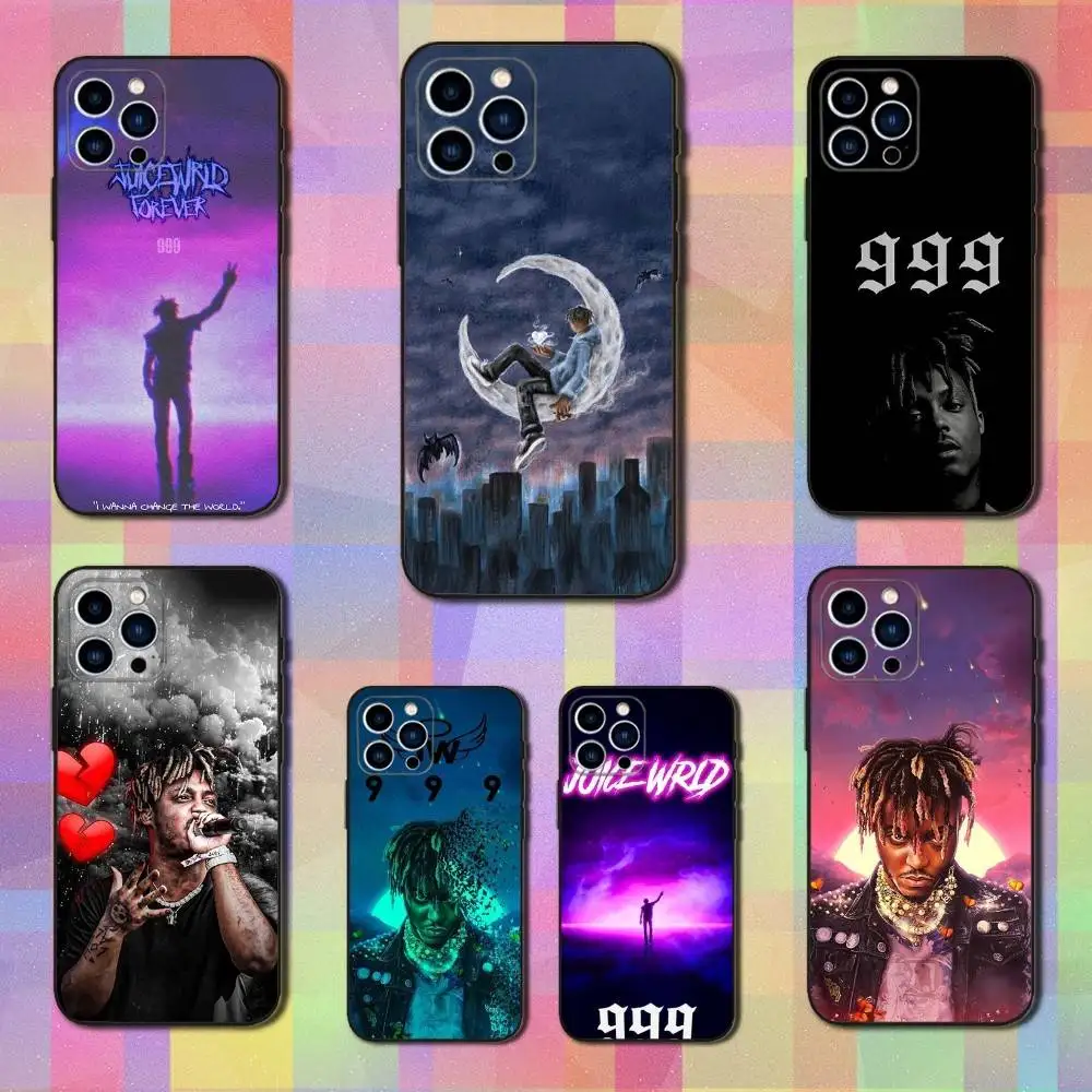 

J-Juice W-Wrld Rapper Phone Case For iPhone 16,15,14,17,13,12,11 Plus,Pro Max,XS,X,XR,SE,Mini,8,7,Soft Silicone Black Cover
