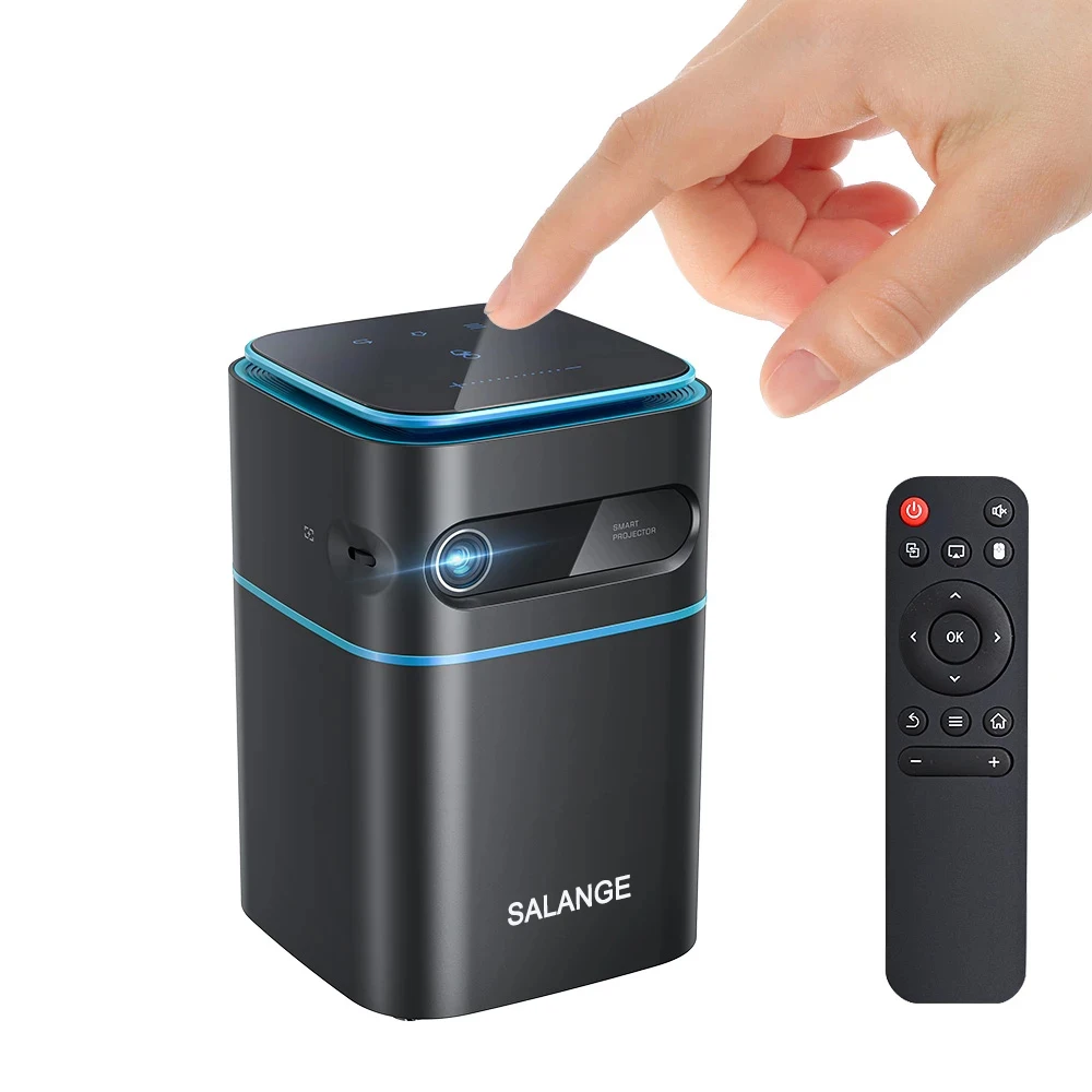 Salange P22 Hot Sale Mini DLP Projector 4K 5G Wifi Smart Android 9.0 Projector Mobile Phone Pico Projector