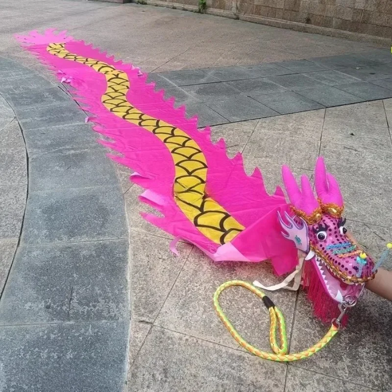 

25 Colors 4Meters Chinese Silk Dragon Dance Products Fitness Dragon For Children Adults New Year Christams Outdoor Performance