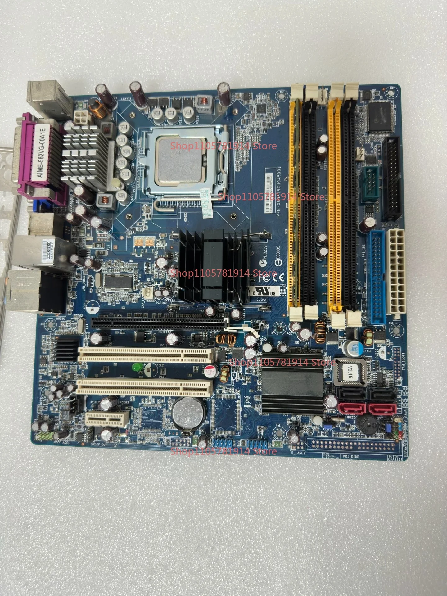 For Advantech Industrial Computer Main Board AIMB-562VG-00A1E Function Is Normal, with Baffle