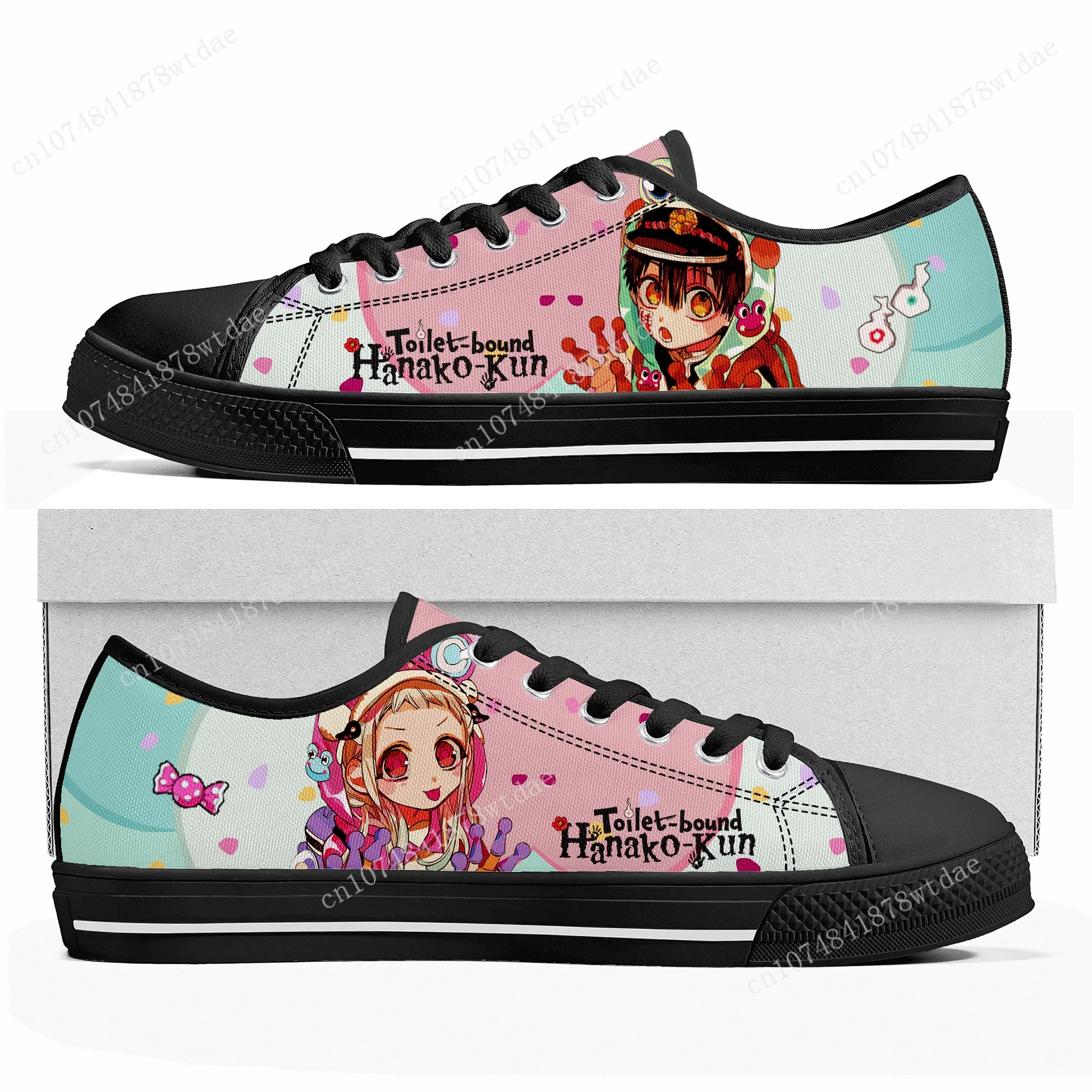 Toilet Bound Hanako Kun Low Top Sneakers Womens Mens Teenager High Quality Canvas Sneaker Casual Anime Cartoon Customize Shoes