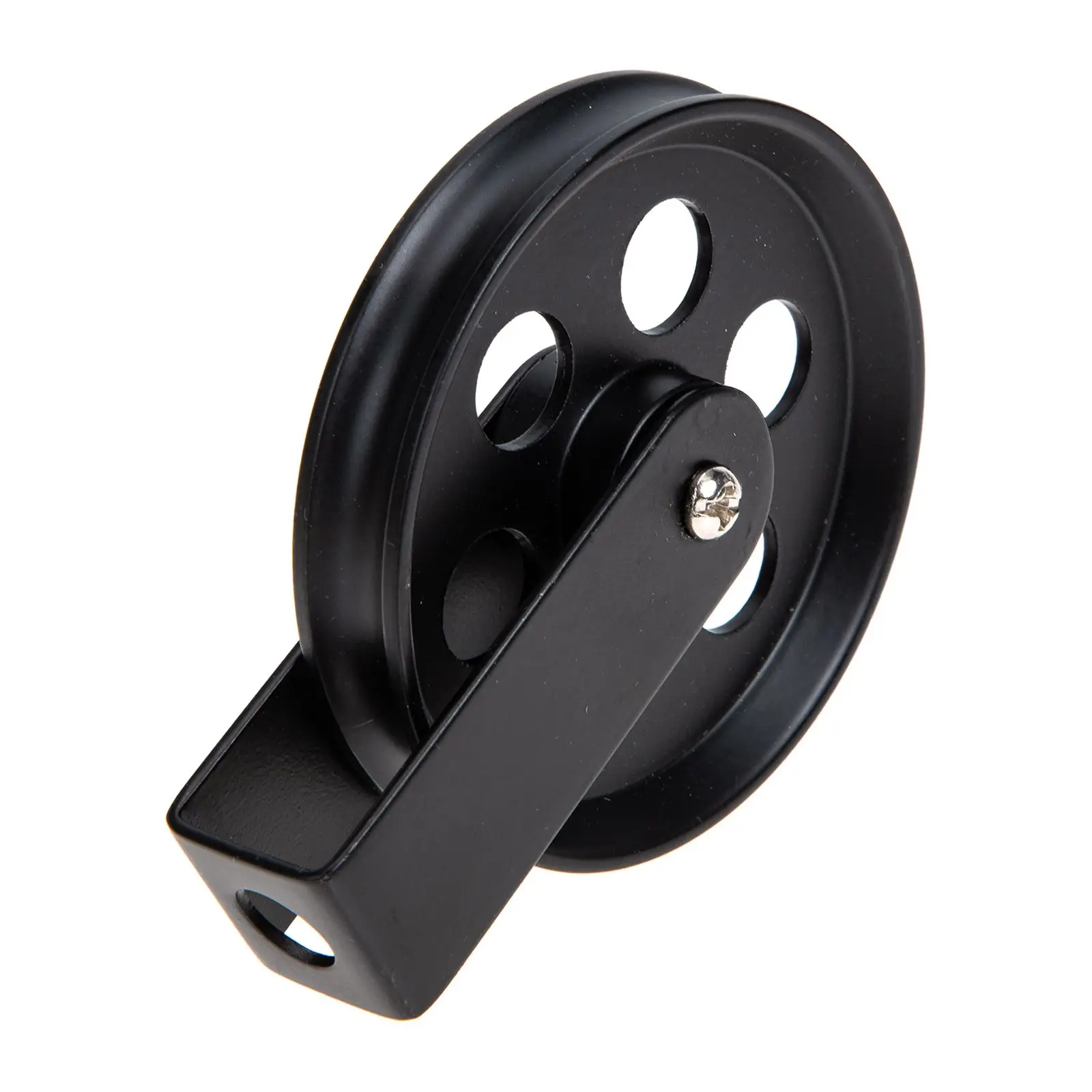 

Pulley Wheel Accessories 70mm Diameter Black Retro Iron Wall Pendant Lamp DIY Decor Indoor Black Vintage Wheel Fixtures