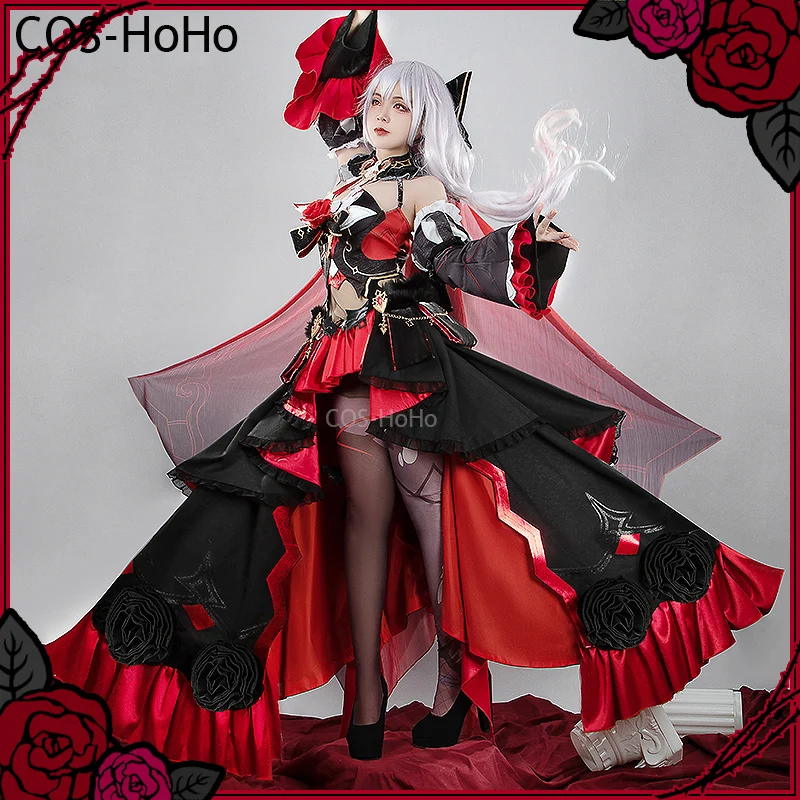 COS-HoHo Honkai Impact 3rd Theresa Apocalypse Under The Moon Oath Game Suit Gorgeous Dress Cosplay Costume Halloween Outfit