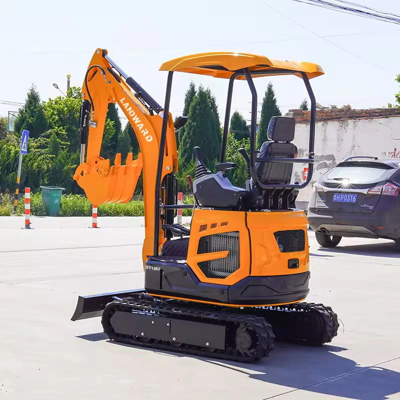 High Quality Garden Farm 1.8Ton Mini Digger Machine Hydraulic Crawler Garden Compact Customized Multifunctional Mini Excavator