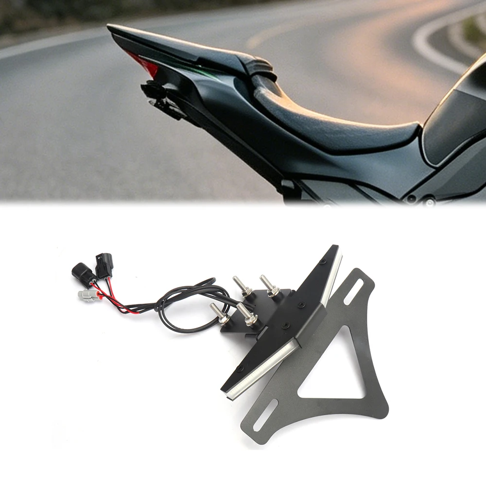 

New Motorcycle License plate holder Tail Tidy Fender Eliminator bracket kit For Kawasaki Z1000 Z1000 2018-2023