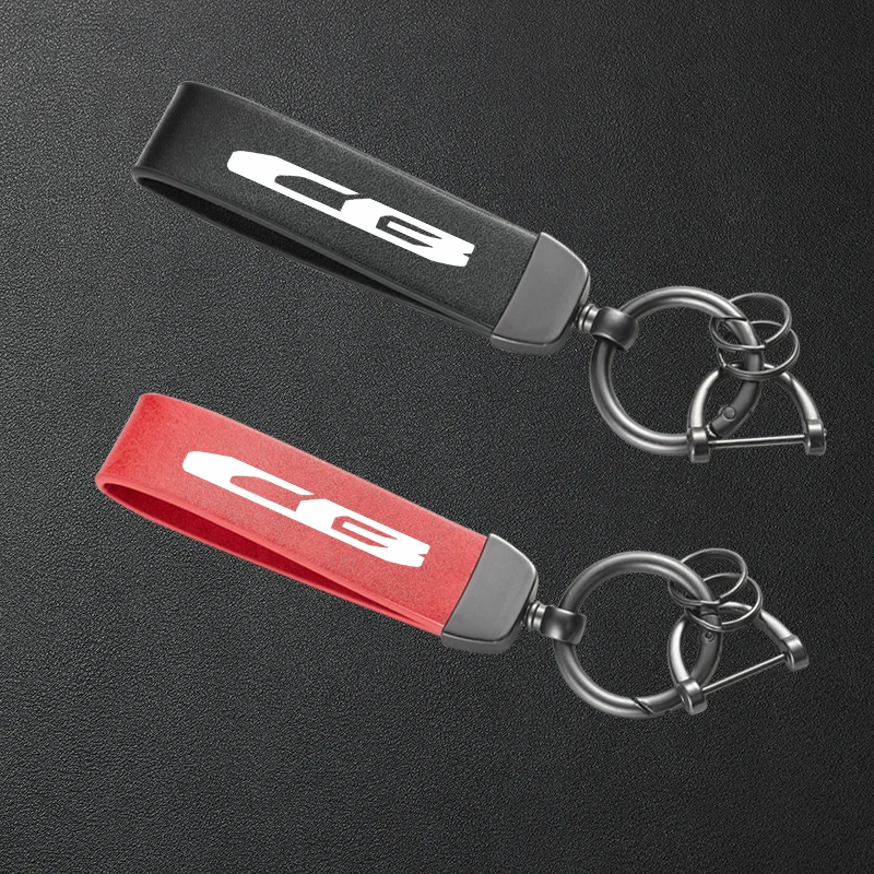 

For Honda CB650R CB500X CB400X CB500F CB400F CB650F CB1000R CB Motorcycle High-Grade Leather Keychain Metal Keyring Accessories