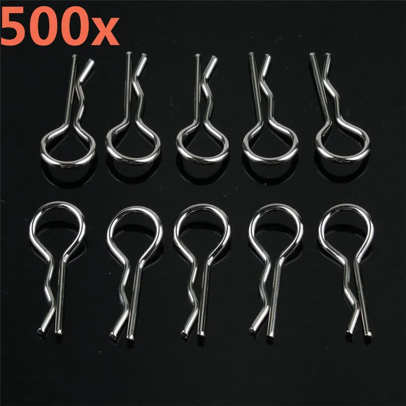 500pcs/Set 24630 Bolt Body Clips HSP Spare Parts For 1/18 1/24 Scale Models RC Car Remote Control Toys