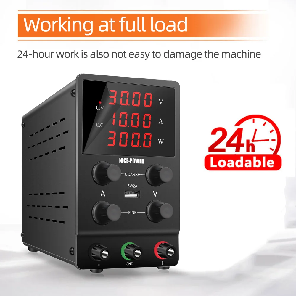 Nice-Power DC Power Supply Variable, 30V 60V 120V Adjustable Switching Regulated High Precision Bench Lab Power Supplies image 3