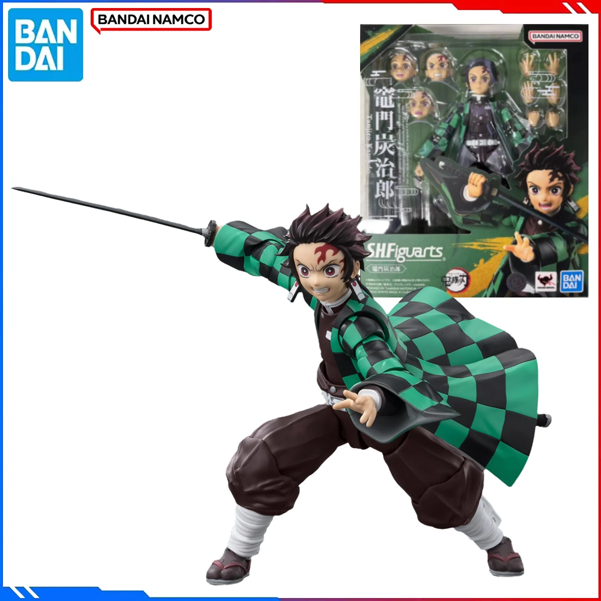 

Genuine Bandai Original Demon Slayer Figure Model Kits S.H.Figuarts 1/12 Anime Figures Kamado Tanjirou Nezuko Action Model Toys