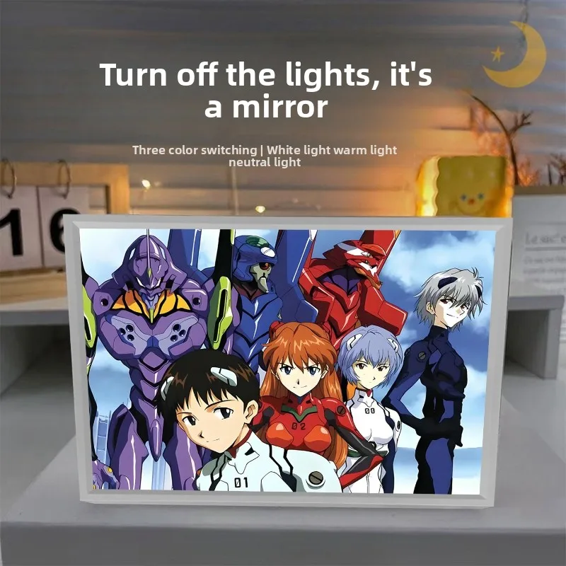 

Ночник-постер EVA-01 TEST TYPE: Аниме-мерч, световая картина, декор для спальни, подарок для рабочего стола