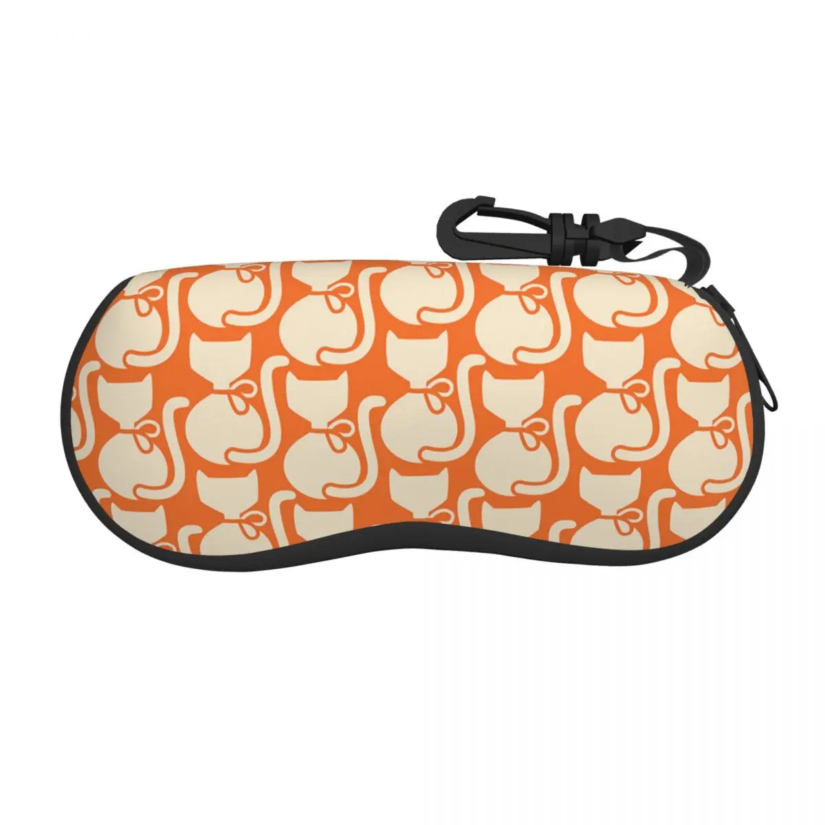 Custom Callie Cat Pattern By Orla Kiely Eyeglass Glasses Case Men Women Soft Sunglasses Protective Pouch