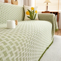 Couch Cover Sheet Blanket, Oversized Reversible Covers for 3-4 Cushion High Backed Backrest Sofa, Extra Large Furniture Decorati