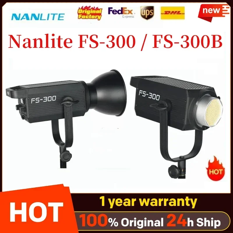 Nanguang Nanlite FS-300 FS-300B Remote control Fill Led Lighting Spotlight Video Light 3200K 5600K Single Color Temperature Led