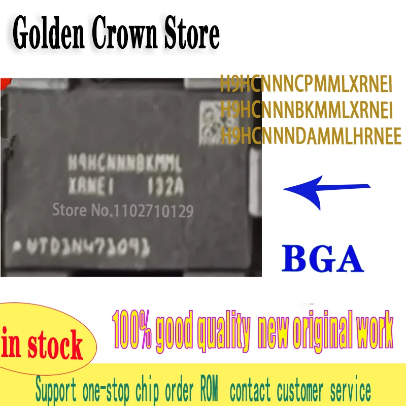 

1pcs/lot H9HCNNNCPMMLXR-NEI 4GB BGA200 LPDDR4X chip 100% working quality H9HCNNNBKMMLXR-NEI 2GB H9HCNNNDAMMLHR-NEE 3GB