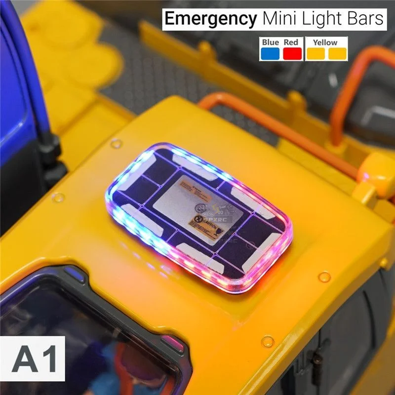 Luz de advertência led caminhão de bombeiros engenharia luz de teto do carro para 1/14 tamiya rc caminhão basculante reboque scania volvo benz homem peças