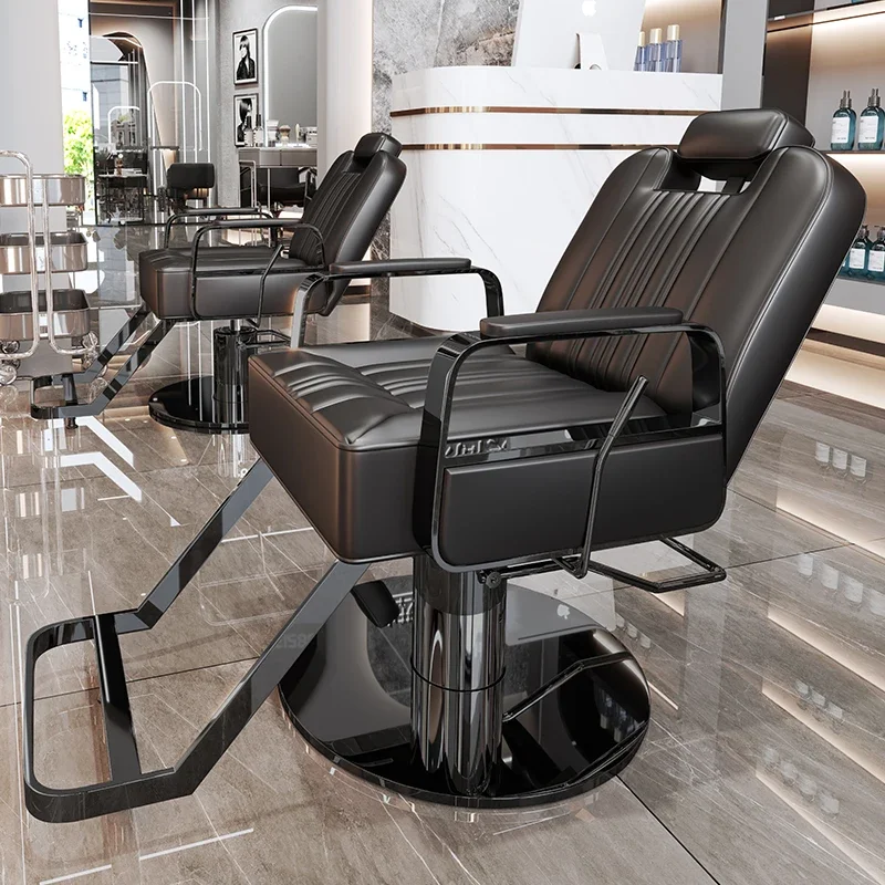 

Folded Down Footrest Barber Chair Professional Modern Salon Chair Comfortable Luxury Silla De Corte De Pelo Salon Furniture