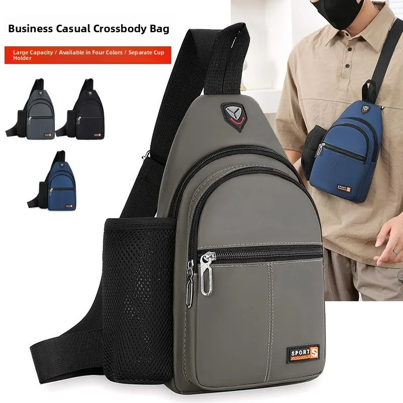 

Waterproof Outdoor Sports Men's Crossbody Bag Single oulder Chest Bag Leisure Faion Brand andpa's Bag Fre Sle