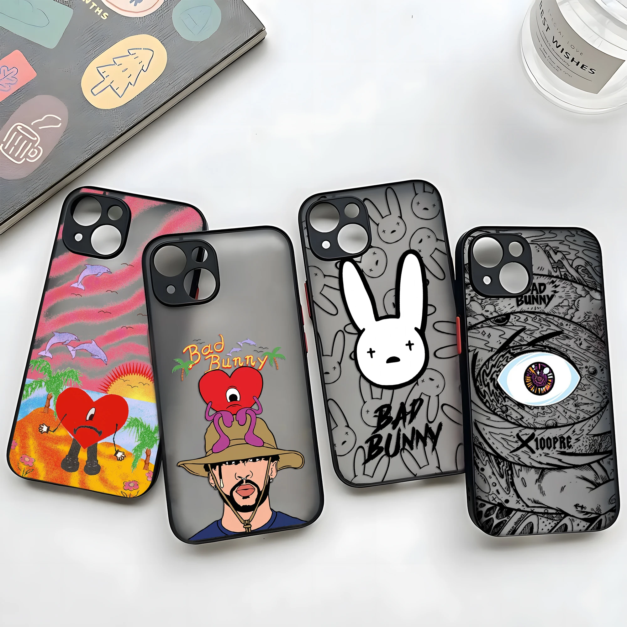 Yo Perreos Solas Bad Bunny Phone Case For iPhone 16 15 14 13 12 11 Mini Pro Max X XR XSMax 7 8 Plus Matte Transparent Back Cover