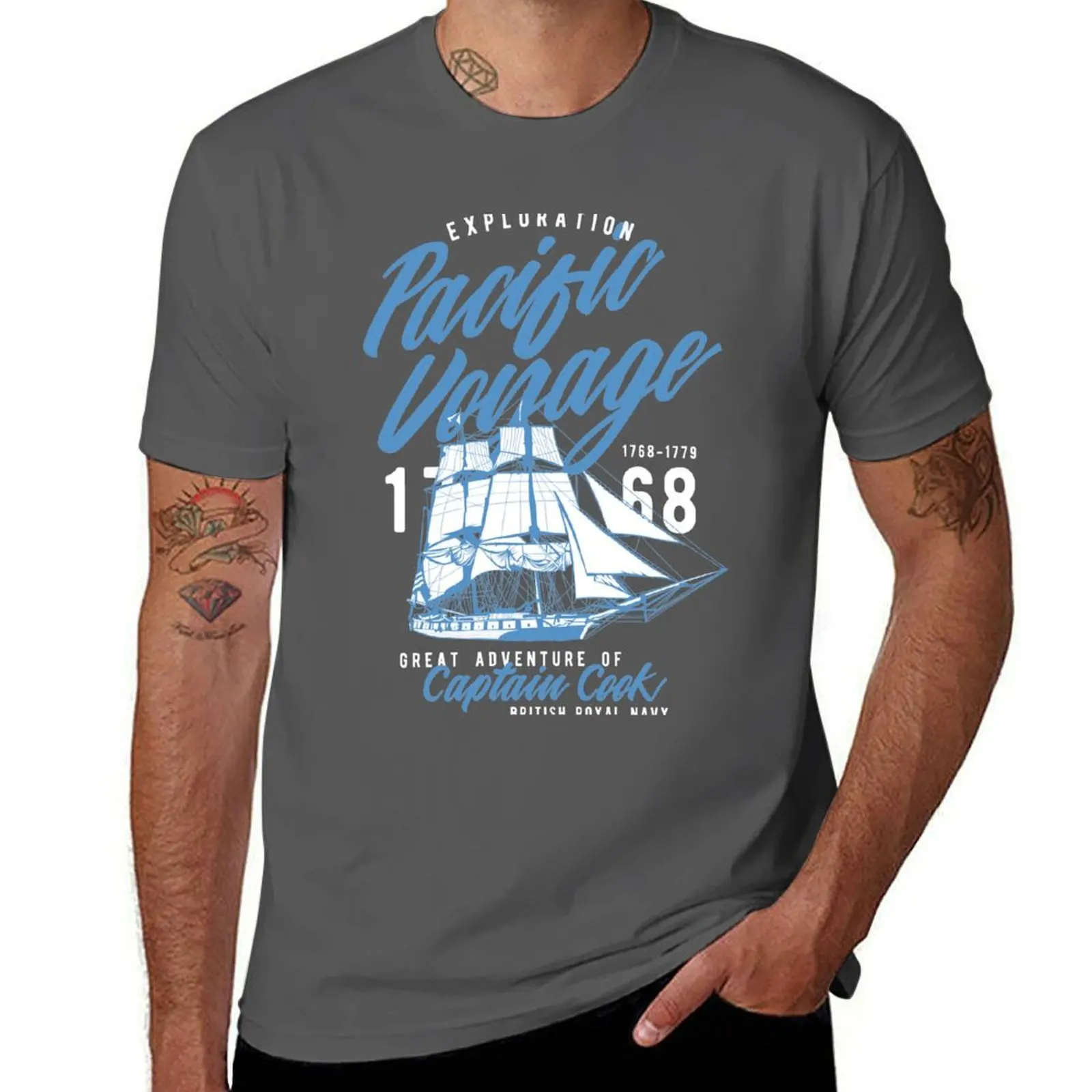 

The Great Pacific Voyage T-Shirt mens graphic t shirts t shirts for man pack white essential t shirt T-Shirt