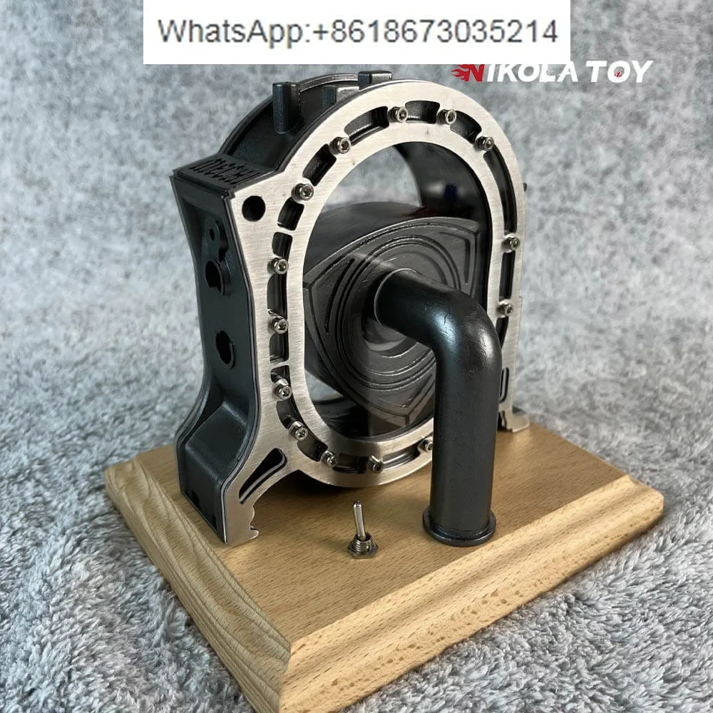 Metal rotor engine model desktop ornament assembly movable