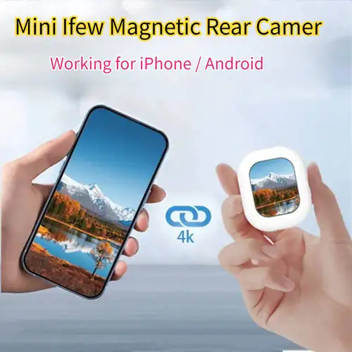 Mini pantalla de cámara trasera, Monitor magnético Vlog Selfie, Kit de Control remoto, dispositivo para iPhone 17 16 15 14 13 Pro, herramienta Vlog