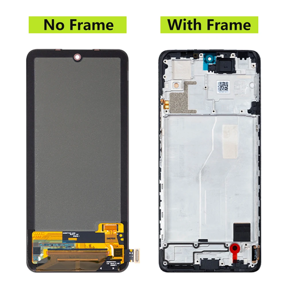 AMOLED for Xiaomi Redmi Note 10 Pro Lcd Display Digital Touch Screen with Frame Replacement for Redmi Note 10 Pro M2101K6G