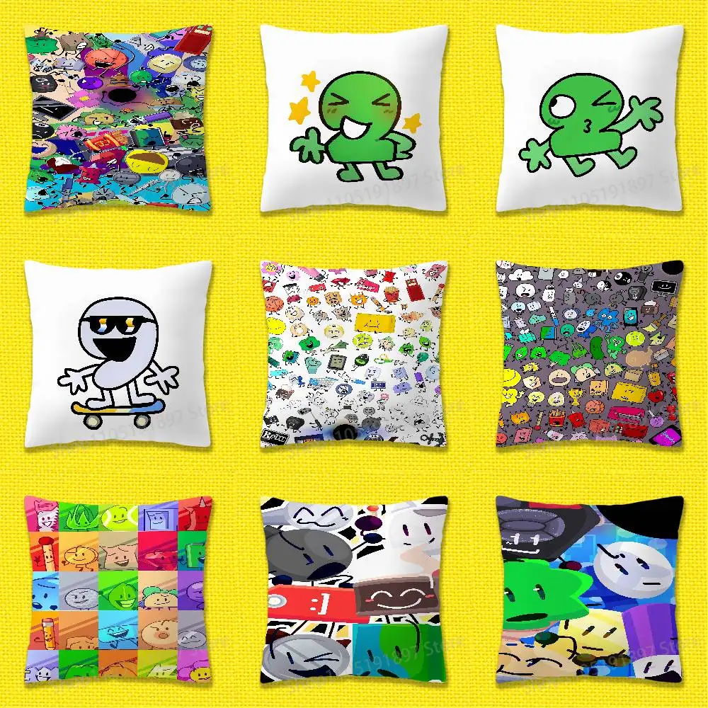 

Bfdi B-Battle for Dream Island Cool Throw Pillow Case For 45x45cm 40x40cm 30x30cm 50x50cm 55x55cm Square Home Pillowcase Case
