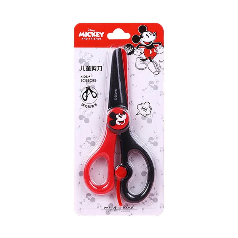 Disney Frozen Kids Safety Scissors for Handmade Action Figures Toys Mickey Lotso Cartoon Scissor Student Supplies Birthday Gifts