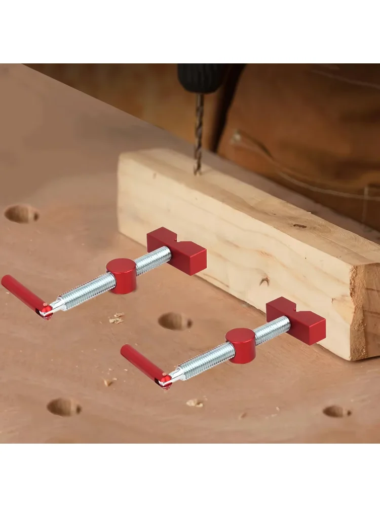 Woodworking Adjustable Desktop Clip Steel Fast Fixed Clip Clamp Fixture Vise Benches Joinery Carpenter Tool for 20mm Hole