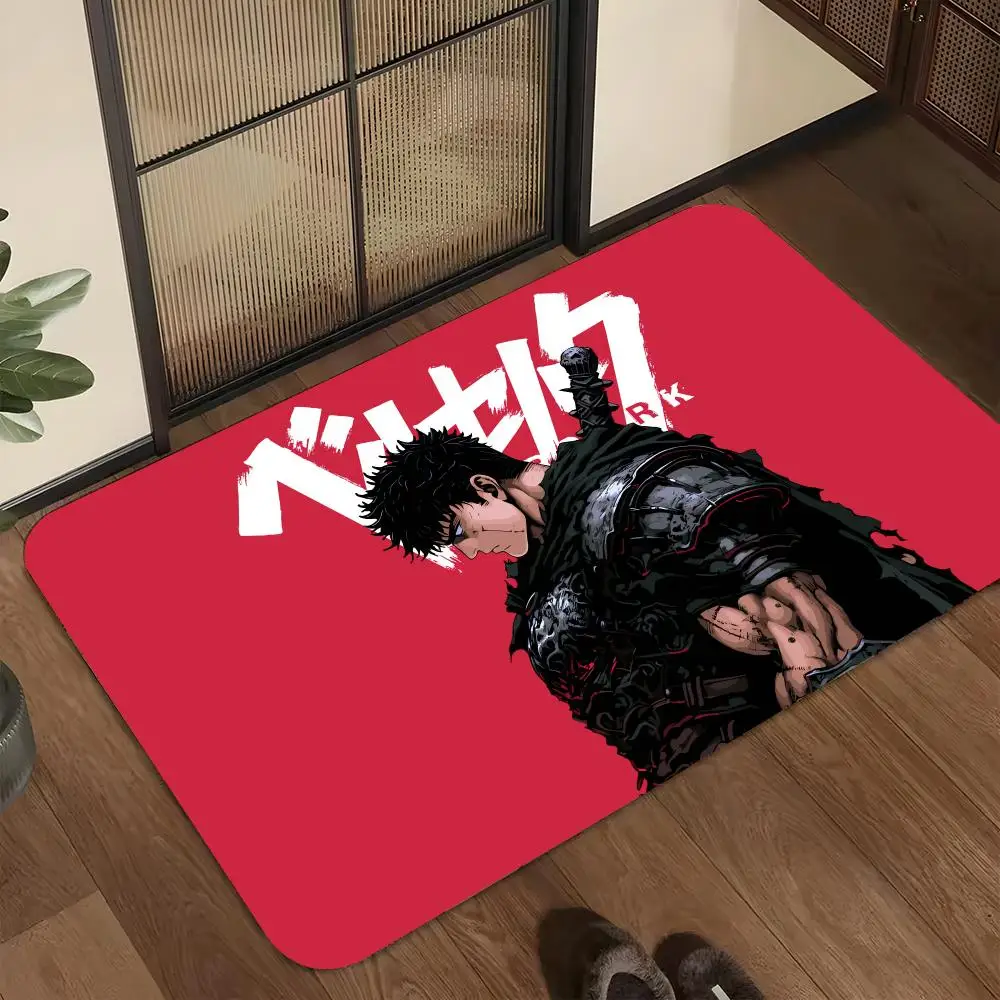 Berserk Floor Mat Welcome Mat Entrance Doormat Balcony Bathroom Floor Mats Non-slip Rug Bedroom Carpet