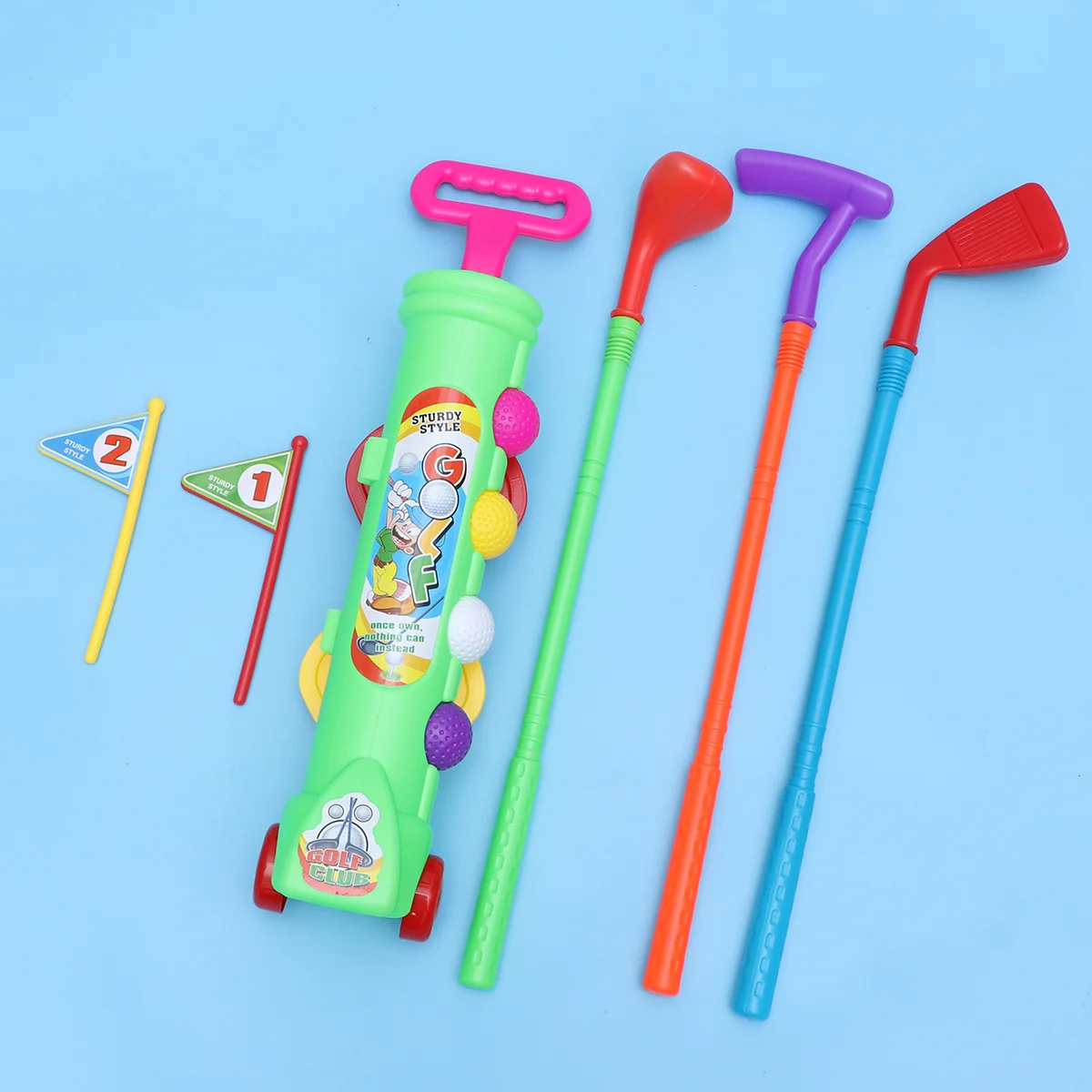 

Golf Ball Set Green Lightweight Portable Outdoor Fun Sports For Kids Educational Children Play Equipment Parent-Child Activity