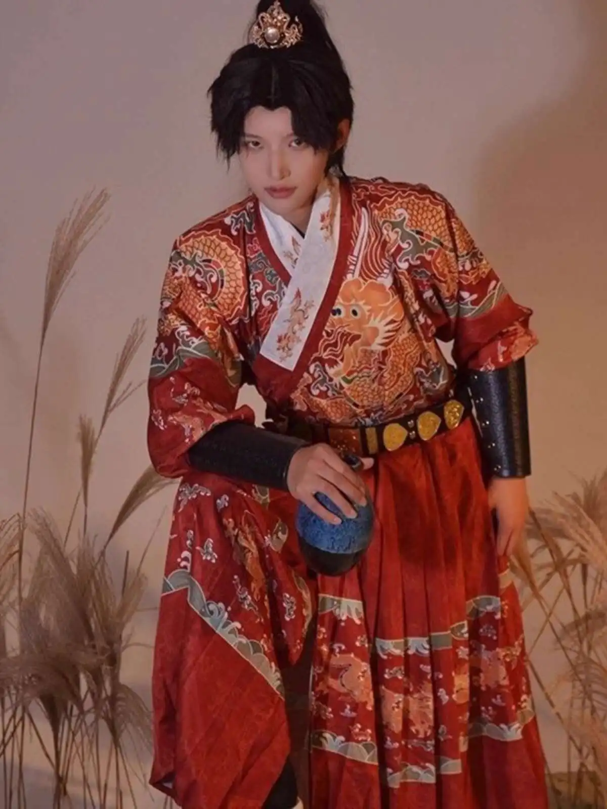 

Древняя китайская династия Мин Hanfu для мужчин и женщин, повседневная одежда, крутой костюм летающей рыбы, халат питона Jinyiwei, карнавальный костюм