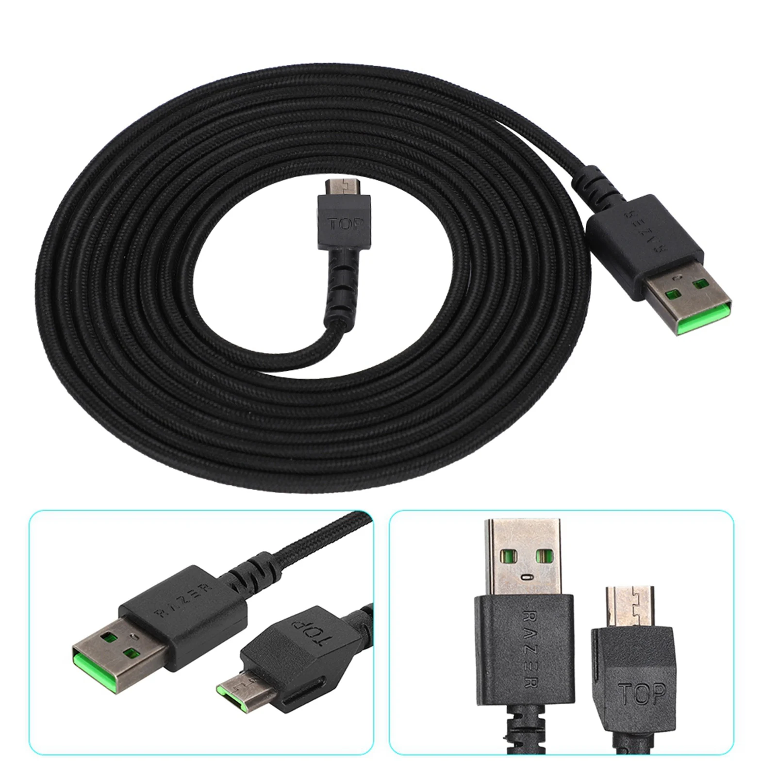 Gaming Mouse Cable For Razer / Super Mamba Mouse Line Pure Copper Core Gaming Mouse USB Cable