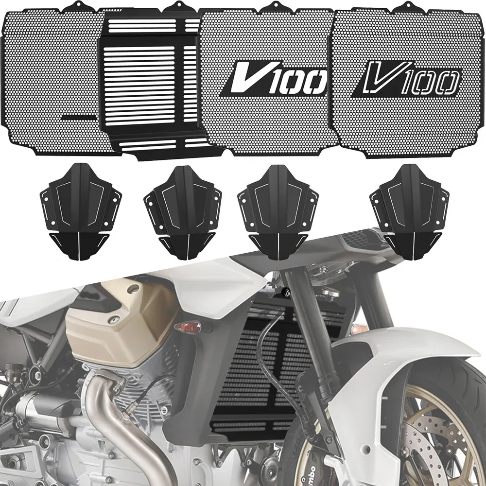 

For Moto Guzzi V100 Mandello/S/Aviazione Navale 2022 2023 2024 2025 RADIATOR GUARD Skid Plate Engine Guard Chassis Protection