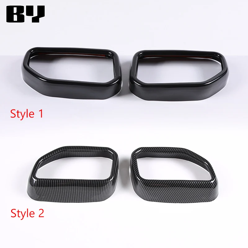 Stainless Steel Black for BMW X3 G01 X4 G02 2022-2024 Car Four-out Tail Throat Muffler Exhaust Pipe Trim Cover Accessories