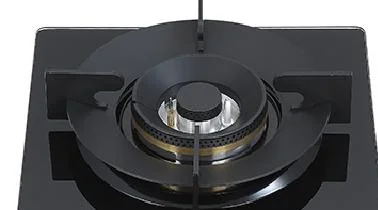 Встроенная настольная газовая плита с одной горелкой и металлической ручкой для домашнего использования на кухне